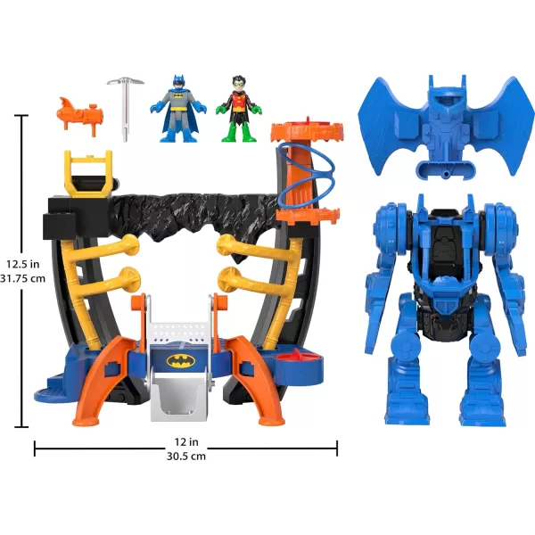FisherPrice Imaginext DC Super Friends Batman Toy Robo Command Center Playset ampamp Figures Detachable 10inch Robot for Kids Ages 3 Years