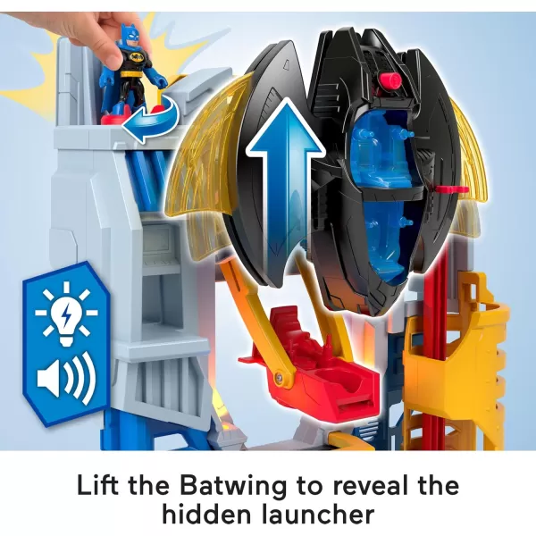 FisherPrice Imaginext DC Super Friends Batman Toy Ultimate Headquarters Playset 2Ft Tall Lights Sounds ampamp 10 Pieces for Kids Ages 3 YearsHeadquarters