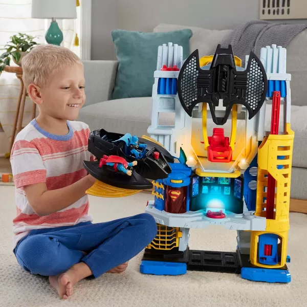 FisherPrice Imaginext DC Super Friends Batman Toy Ultimate Headquarters Playset 2Ft Tall Lights Sounds ampamp 10 Pieces for Kids Ages 3 YearsHeadquarters