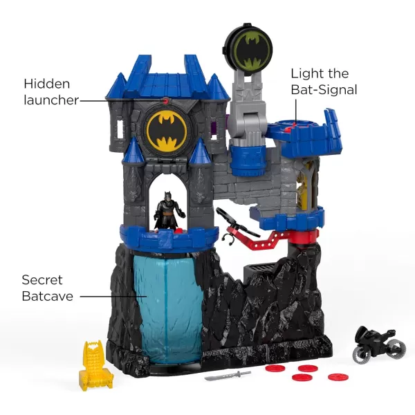 FisherPrice Imaginext DC Super Friends Batman Toy Wayne Manor Batcave Playset with Figure ampamp Batcyle for Pretend Play Kids Ages 3 Years Amazon Exclusive