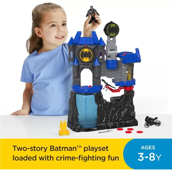 FisherPrice Imaginext DC Super Friends Batman Toy Wayne Manor Batcave Playset with Figure ampamp Batcyle for Pretend Play Kids Ages 3 Years Amazon Exclusive