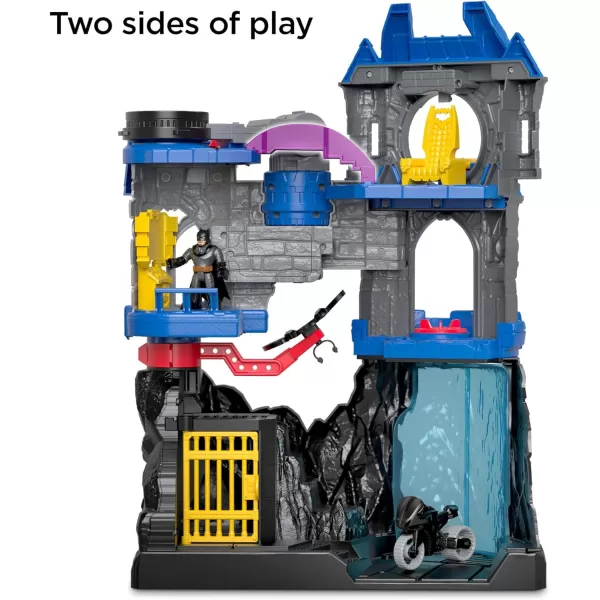 FisherPrice Imaginext DC Super Friends Batman Toy Wayne Manor Batcave Playset with Figure ampamp Batcyle for Pretend Play Kids Ages 3 Years Amazon Exclusive