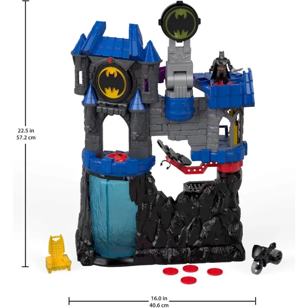 FisherPrice Imaginext DC Super Friends Batman Toy Wayne Manor Batcave Playset with Figure ampamp Batcyle for Pretend Play Kids Ages 3 Years Amazon Exclusive