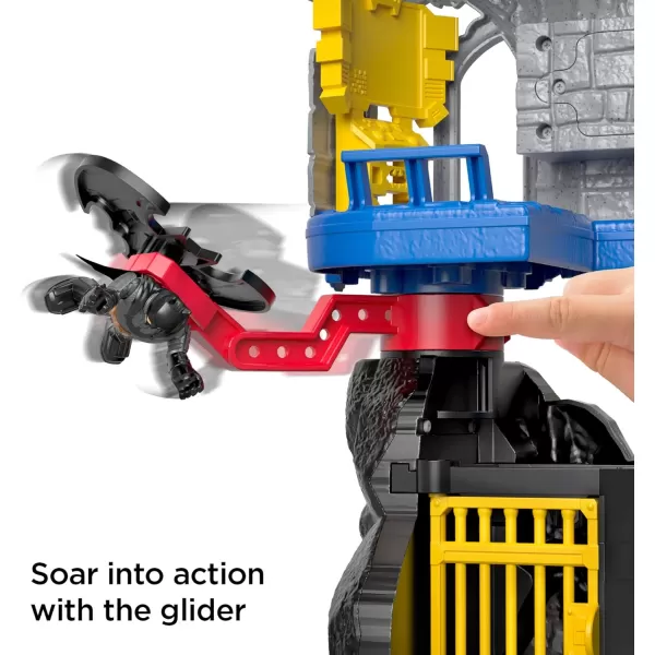 FisherPrice Imaginext DC Super Friends Batman Toy Wayne Manor Batcave Playset with Figure ampamp Batcyle for Pretend Play Kids Ages 3 Years Amazon Exclusive