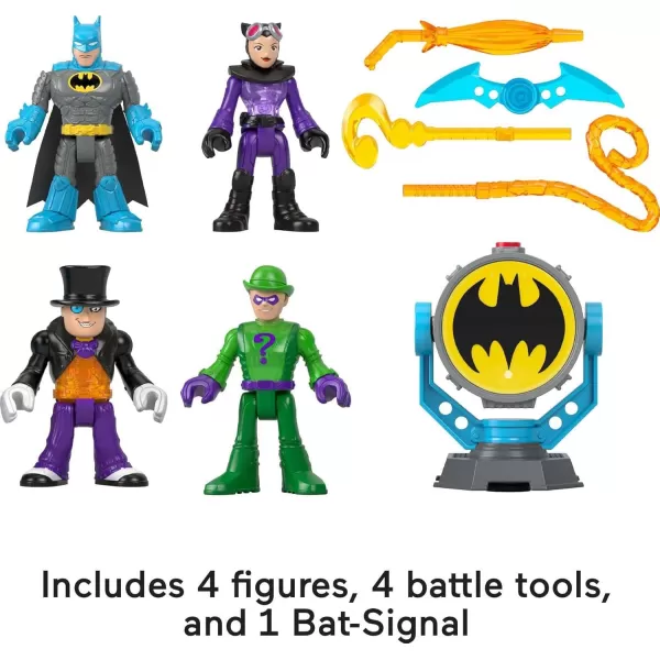 FisherPrice Imaginext DC Super Friends Batman Toys BatTech BatSignal 9Piece Figure Set for Preschool Pretend Play Kids Ages 3 Years