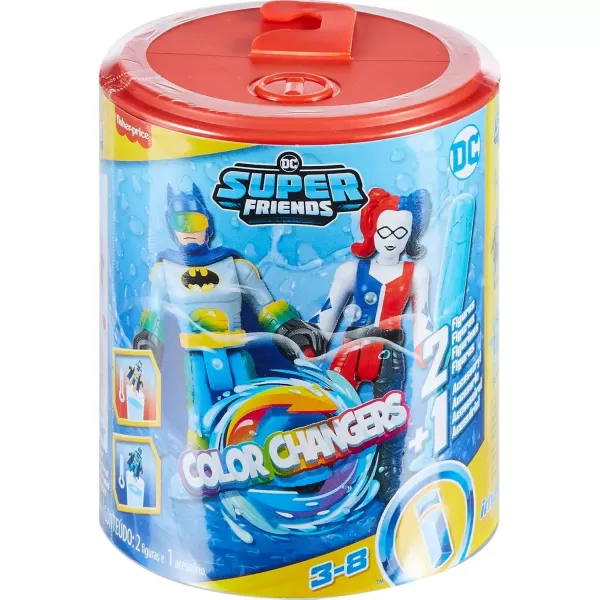 FisherPrice Imaginext DC Super Friends Batman Toys Color Changers Figure Set Batman ampamp Harley Quinn for Preschool Kids Ages 3 YearsBatman  Harley Quinn