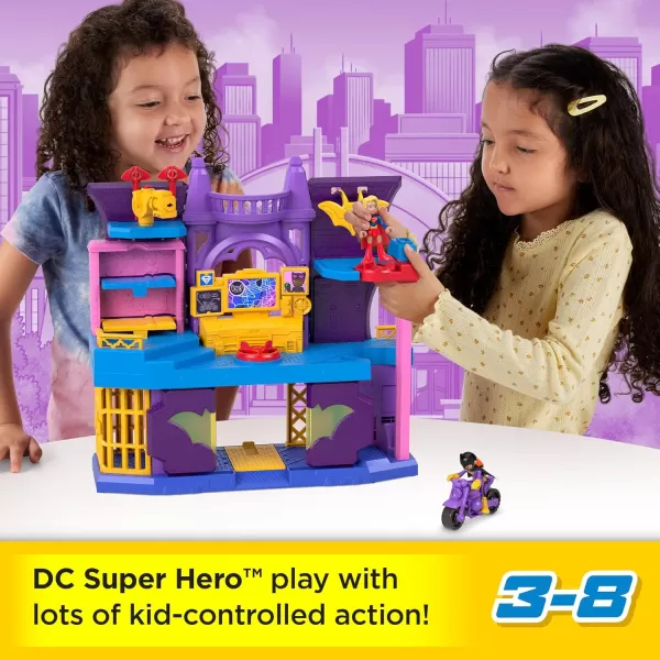 FisherPrice Imaginext DC Super Friends Toy Batgirl Hero Hideout Playset with 2 Figures ampamp 5 Accessories for Pretend Play Kids Ages 3 Years