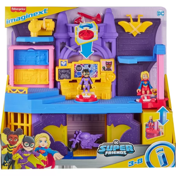 FisherPrice Imaginext DC Super Friends Toy Batgirl Hero Hideout Playset with 2 Figures ampamp 5 Accessories for Pretend Play Kids Ages 3 Years