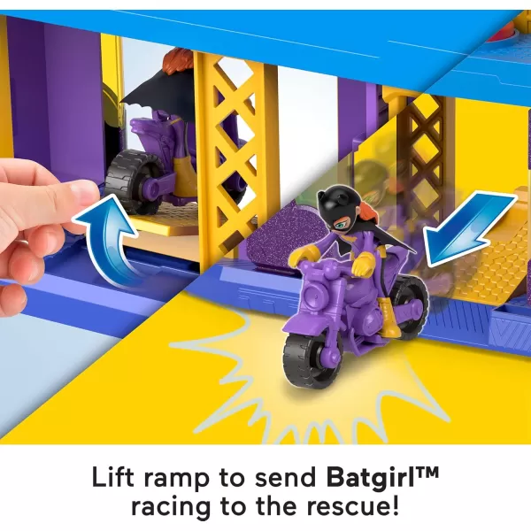 FisherPrice Imaginext DC Super Friends Toy Batgirl Hero Hideout Playset with 2 Figures ampamp 5 Accessories for Pretend Play Kids Ages 3 Years