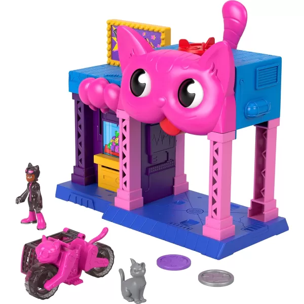 FisherPrice Imaginext DC Super Friends Toy Catwoman Playhouse Playset with Figure ampamp Accessories for Pretend Play Kids Ages 3 Years 