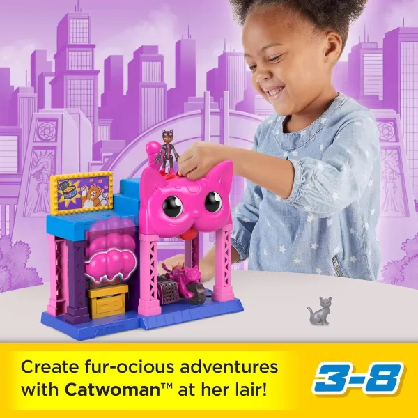 FisherPrice Imaginext DC Super Friends Toy Catwoman Playhouse Playset with Figure ampamp Accessories for Pretend Play Kids Ages 3 Years 