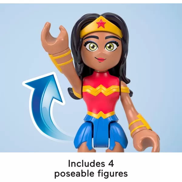 FisherPrice Imaginext DC Super Friends Toys Rivals Figure Set with Wonder Woman Harley Quinn ampamp Poison Ivy for Pretend Play Kids Ages 3 Years