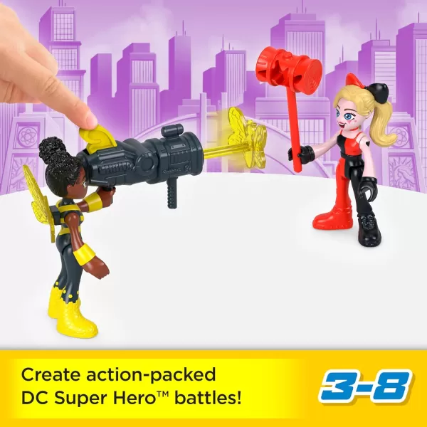 FisherPrice Imaginext DC Super Friends Toys Rivals Figure Set with Wonder Woman Harley Quinn ampamp Poison Ivy for Pretend Play Kids Ages 3 Years