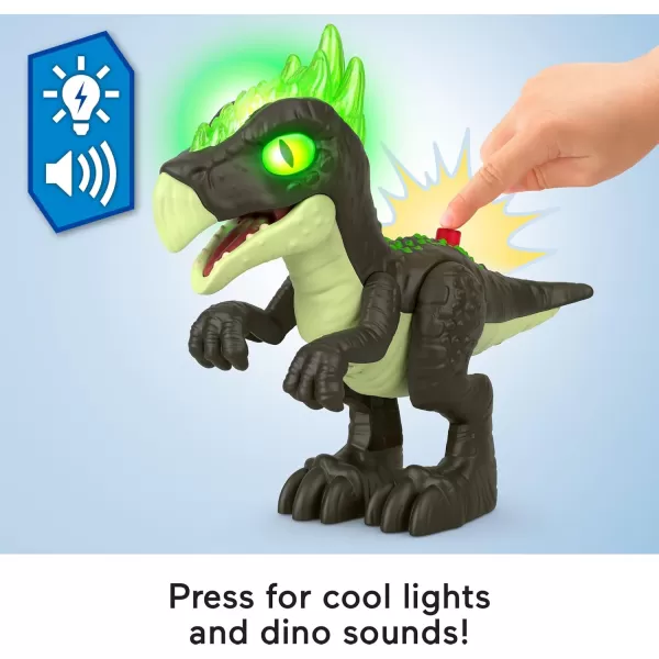 FisherPrice Imaginext Jurassic World Dinosaur Toy Deluxe Dracorex XL 10Inch with Lights ampamp Sounds for Pretend Play Kids Ages 3 Years