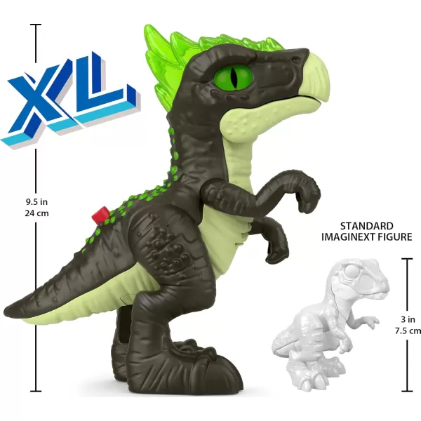 FisherPrice Imaginext Jurassic World Dinosaur Toy Deluxe Dracorex XL 10Inch with Lights ampamp Sounds for Pretend Play Kids Ages 3 Years