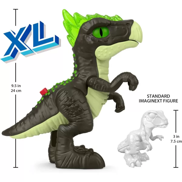 FisherPrice Imaginext Jurassic World Dinosaur Toy Deluxe Dracorex XL 10Inch with Lights ampamp Sounds for Pretend Play Kids Ages 3 Years