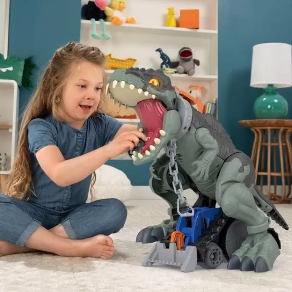 FisherPrice Imaginext Jurassic World Dinosaur Toy Mega Stomp ampamp Rumble Giga with Lights ampamp Sounds for Pretend Play Preschool Kids Ages 3 Years