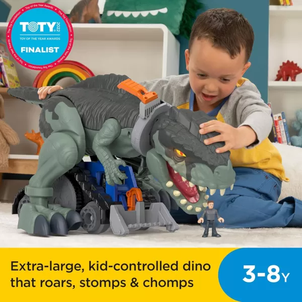 FisherPrice Imaginext Jurassic World Dinosaur Toy Mega Stomp ampamp Rumble Giga with Lights ampamp Sounds for Pretend Play Preschool Kids Ages 3 Years