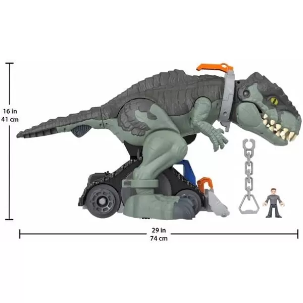 FisherPrice Imaginext Jurassic World Dinosaur Toy Mega Stomp ampamp Rumble Giga with Lights ampamp Sounds for Pretend Play Preschool Kids Ages 3 Years