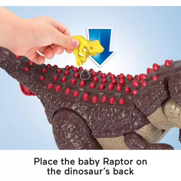 FisherPrice Imaginext Jurassic World Dinosaur Toy Spike Strike Carnotaurus 11Inch Figure Set for Pretend Play Preschool Kids Ages 3 Years
