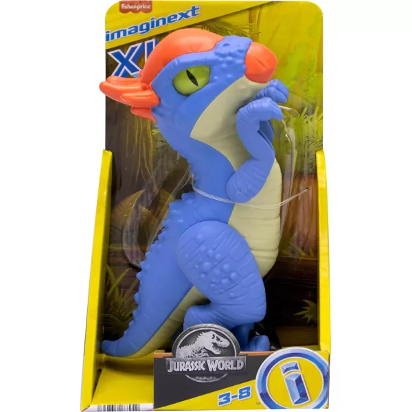 FisherPrice Imaginext Jurassic World Dinosaur Toy Stygimoloch XL Poseable 10Inch Figure for Pretend Play Kids Ages 3 YearsStygimoloch