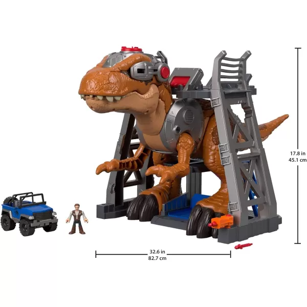 FisherPrice Imaginext Jurassic World Dinosaur Toy T rex with Lights ampamp Owen Grady Figure Preschool Kids Ages 3 Years Amazon Exclusive