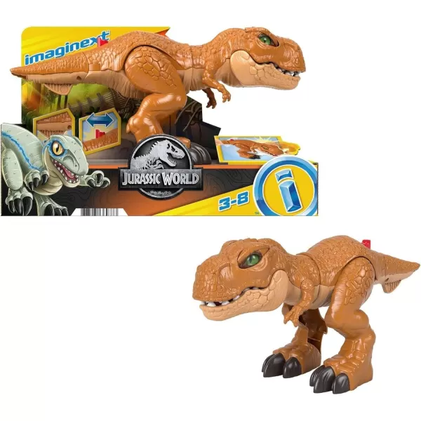 FisherPrice Imaginext Jurassic World Dinosaur Toy Thrashin Action T rex Figure with Chomping Action for Pretend Play Kids Ages 3 YearsModern