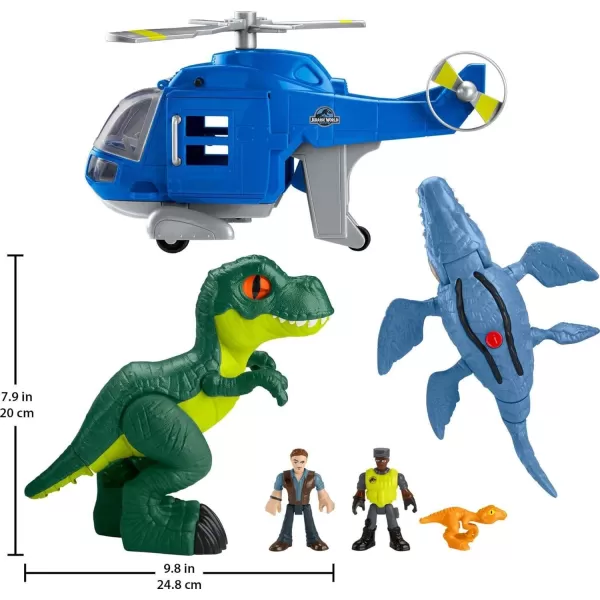 FisherPrice Imaginext Jurassic World Dinosaur Toys Dino Chopper with 3 Dinosaurs and Owen Grady Figure for Preschool Kids Ages 3 Years