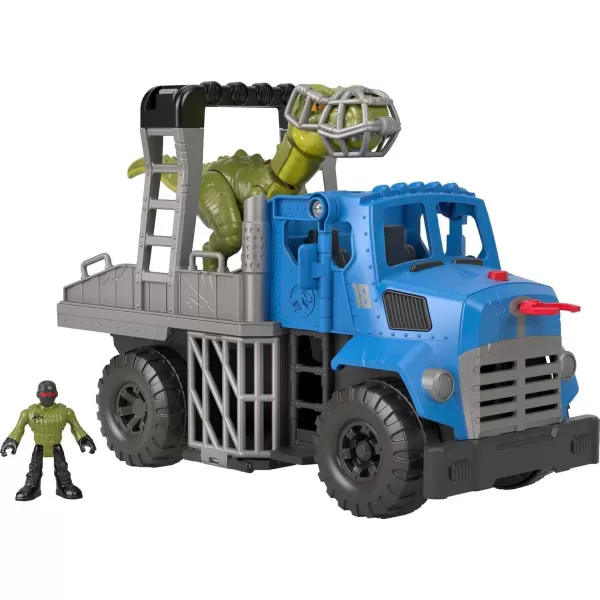 FisherPrice Imaginext Jurassic World Dominion Toy Break Out Dino Hauler Vehicle ampamp T rex Dinosaur for Preschool Kids Ages 3 Years