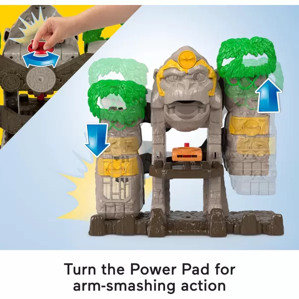 FisherPrice Imaginext Preschool Toy Gorilla Fortress Playset with Poseable Figures ampamp Accessories for Pretend Play Ages 3 YearsGorilla Fortress
