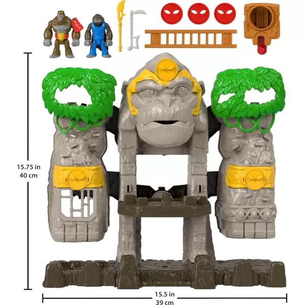 FisherPrice Imaginext Preschool Toy Gorilla Fortress Playset with Poseable Figures ampamp Accessories for Pretend Play Ages 3 YearsGorilla Fortress