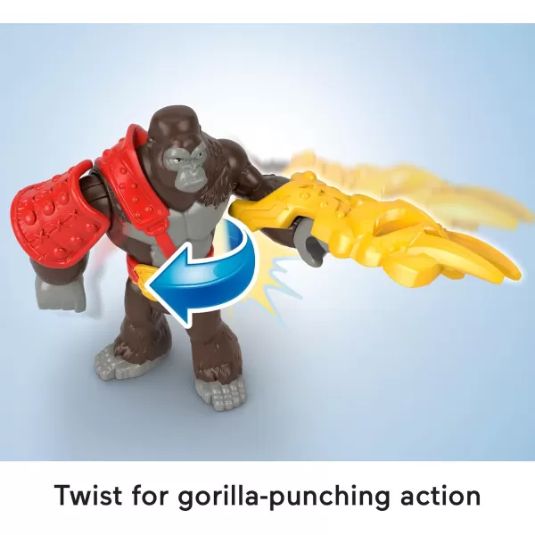 FisherPrice Imaginext Preschool Toys Boss Level Army Pack 9Piece Monkey ampamp Gorilla Figure Set for Pretend Play Ages 3 YearsSmall
