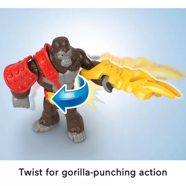 FisherPrice Imaginext Preschool Toys Boss Level Army Pack 9Piece Monkey ampamp Gorilla Figure Set for Pretend Play Ages 3 YearsSmall Pack of 2
