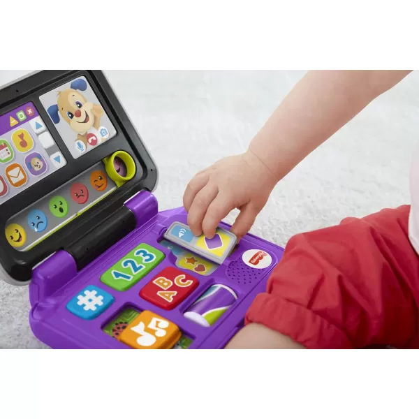 FisherPrice Laugh ampamp Learn Baby Toy Click ampamp Learn Laptop Pretend Computer with Music and Lights for Ages 6 Months
