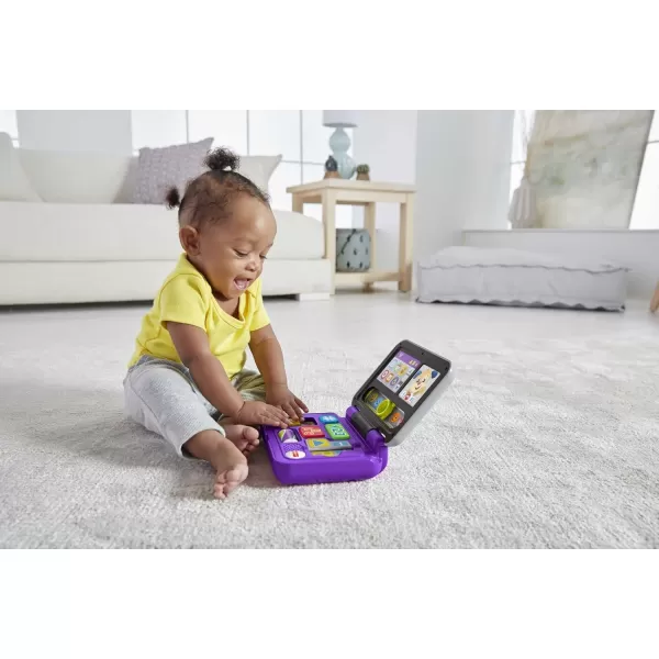 FisherPrice Laugh ampamp Learn Baby Toy Click ampamp Learn Laptop Pretend Computer with Music and Lights for Ages 6 Months