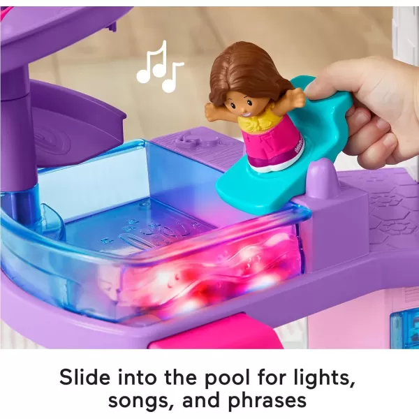 FisherPrice Little People Barbie Toddler Toy Little Dreamhouse Playset With Music Lights Sounds ampamp 7 Pieces For Ages 18 Months