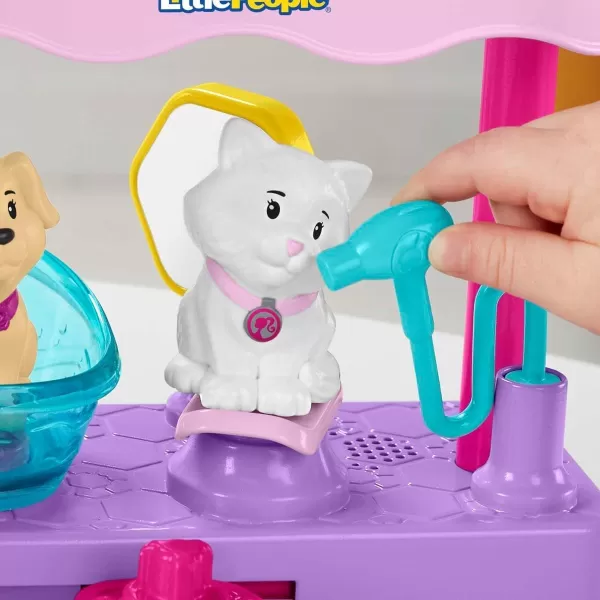 FisherPrice Little People Barbie Toddler Toy Play and Care Pet Spa Playset with Music ampamp Sounds for Pretend Play Kids Ages 18 Months