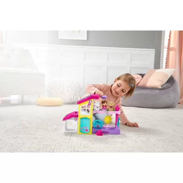 FisherPrice Little People Barbie Toddler Toy Play and Care Pet Spa Playset with Music ampamp Sounds for Pretend Play Kids Ages 18 Months