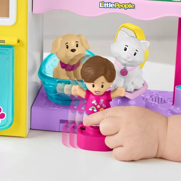 FisherPrice Little People Barbie Toddler Toy Play and Care Pet Spa Playset with Music ampamp Sounds for Pretend Play Kids Ages 18 Months
