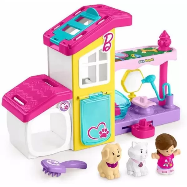 FisherPrice Little People Barbie Toddler Toy Play and Care Pet Spa Playset with Music ampamp Sounds for Pretend Play Kids Ages 18 Months