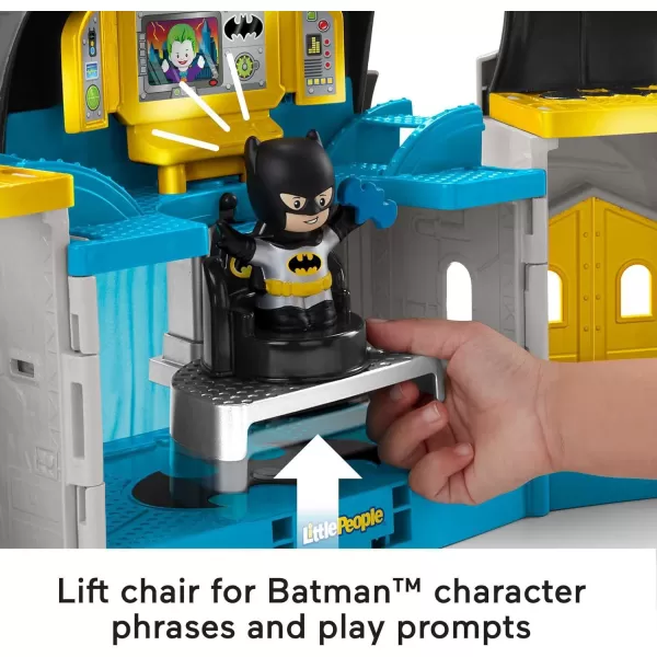 FisherPrice Little People DC Super Friends Toddler Toy Deluxe Batcave Playset with Batman Figure for Pretend Play Ages 18 Months Amazon Exclusive