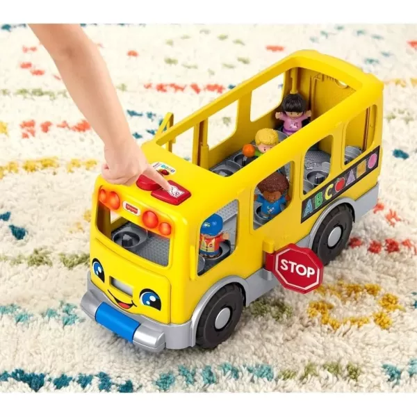 FisherPrice Little People Toddler Learning Toy Big Yellow Bus Musical PullAlong Vehicle for Pretend Play Kids Ages 1 YearsBig School Bus