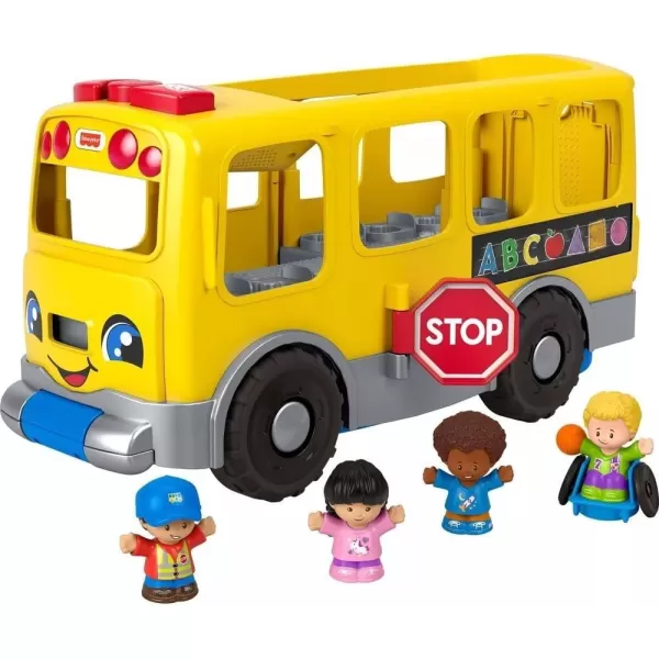 FisherPrice Little People Toddler Learning Toy Big Yellow Bus Musical PullAlong Vehicle for Pretend Play Kids Ages 1 YearsBig School Bus