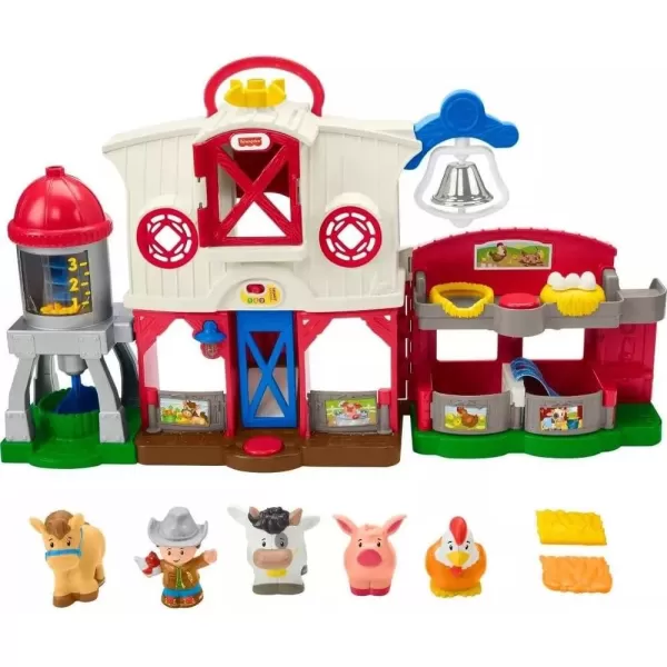 FisherPrice Little People Toddler Learning Toy Caring for Animals Farm Electronic Playset for Preschool Pretend Play Kids Ages 1 YearsStandard