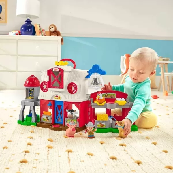 FisherPrice Little People Toddler Learning Toy Caring for Animals Farm Electronic Playset for Preschool Pretend Play Kids Ages 1 YearsStandard