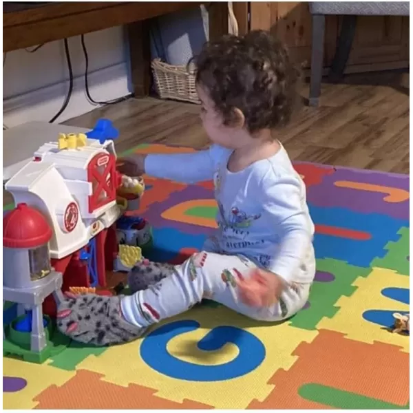 FisherPrice Little People Toddler Learning Toy Caring for Animals Farm Electronic Playset for Preschool Pretend Play Kids Ages 1 YearsStandard