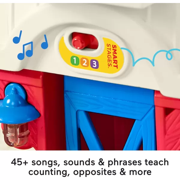 FisherPrice Little People Toddler Learning Toy Caring for Animals Farm Playset with Smart Stages for Pretend Play Kids Ages 1 years
