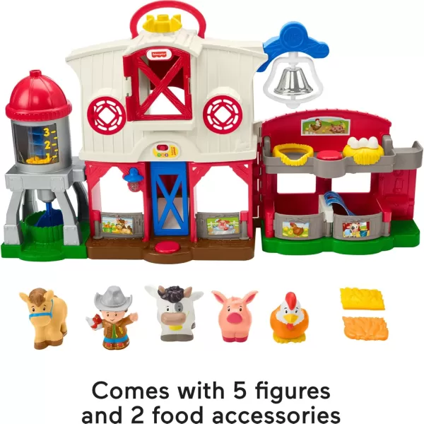FisherPrice Little People Toddler Learning Toy Caring for Animals Farm Playset with Smart Stages for Pretend Play Kids Ages 1 years