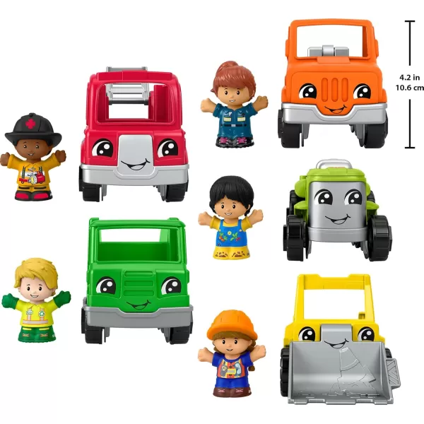 FisherPrice Little People Toddler Playset Activity Vehicles Set with 10 Toys for Preschool Pretend Play Kids Ages 1 Years