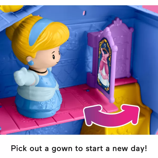 FisherPrice Little People Toddler Toy Disney Princess Cinderella OnTheGo Playset with Figures for Pretend Play Kids Ages 18 Months